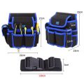 Multifunctional 8-pocket Waist Belt Tool Bag  (4 Holes 2 Pocket) for Electric Electrician Drill Garden Tools set Organizer for Home / Industrial Maintenance. 