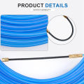 【Be worth】 4mm 5M~40M Fiberglass Cable Puller Electric Cable Guide Device Nylon Duct Snake Wire For Electrician Fish Tape Wire Aid Tool. 