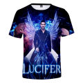 TV Show Lucifer Morningstar 3D Printed T-shirt Women Men Summer Fashion Short Sleeve Funny Tshirt Devil Graphic Streetwear Tops. 