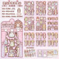 Tirado Duo Sauce Dressing House Sweet Cool Princess Wears Cute Girl Children Handheld Account Stickers.