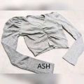 Crop top short body long sleeve fashionable blouse for women's.. 
