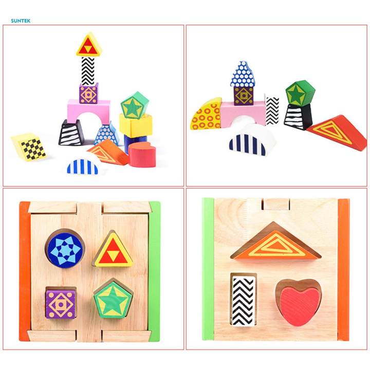 Wood%20Shape%20Sorting%20Box%20Building%20Blocks%20Geometry%20Learning%20Classic%20Toy%20for%20Preschool%20Age%203+%20-%20Image%207