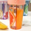 420ml Children Double Straws Water Bottle Outdoor Portable Bottle Student Couple Plastic Cup Gift Dual Use Drinking Water Kettle.