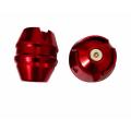 CNC aluminum Universal slider cap or bumper cap gutli for Motorcycle. - Small- RED 2 Pis. 