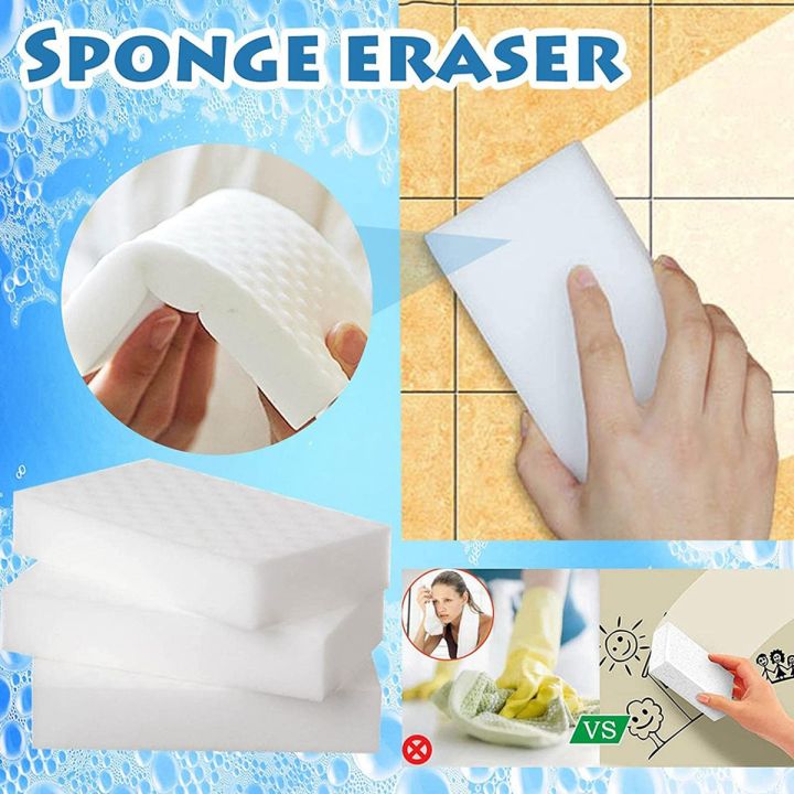 Dishwashing sponge-10 * Nano sponge-White