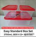 Plastic Easy Standard Box Set 2700ml, (830X2)= 3pcs Set. 