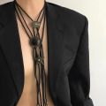 Cross border Indian pentagram Celtic pattern bolo tie leather tie United States western cowboy Poirot tie.
