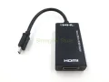 Micro USB MHL to HDMI HDTV Adapter Cable For HTC ONE m7 m8 phone. 