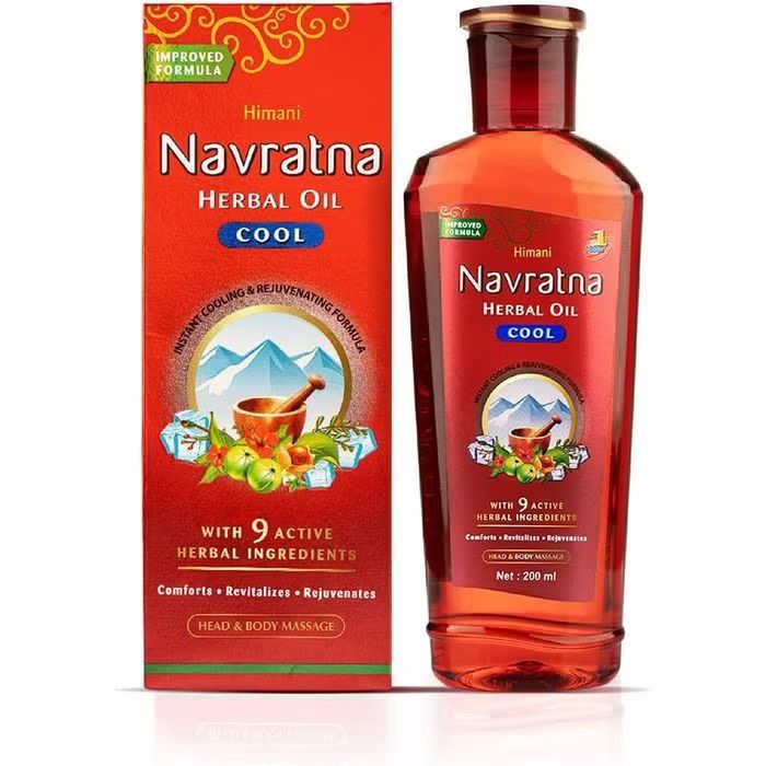 Navaratna Ayurvedic Cool Hair Oil - 180ml (India)