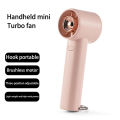 Portable Fan Mini Handheld Fan Unique Design Portable Personal Hand Fan USB Rechargeable with Powerful Turbo Wind Hook design. 