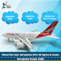 Pull & Back Metal Diecast Airbus Airplane With Light & Music. Model: A380, Boeing 747. Can be a great Collection. 