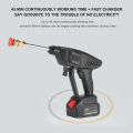 25V Portable High Pressure Washer Machine 15A 30Bar Cordless Washer G-un With Foam Generator Nozzle Water Pump Auto Garden Sprayer. 
