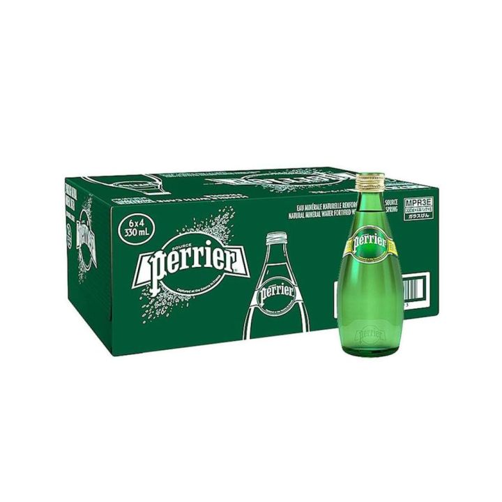 Perrier Sparkling Natural Mineral Water Glass Bottle 330ml | Daraz.com.bd