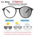 OQ BOGA 10 Styles Anti UV Photochromic Sunglasses Anti Blue Light Radiation Round Frame Computer Glasses.