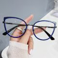 Retro Anti-Blue Light Women Cat Eye Eyeglasses Frame Brand Designer Oversized Optical Glasses Frames Clear Glasses. 