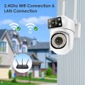 2.4G/5G HD 8MP PTZ Wifi Camera 1/2PCS Four Screens Full Color Night Vision Security Human Detection Audio Tracking Surveillance. 
