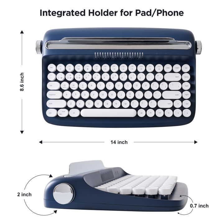 YUNZII%20ACTTO%20B303%20Midnight%20Navy%20Retro%20Wireless%20Bluetooth%20Typewriter%20Aesthetic%20Keyboard%20with%20Integrated%20Stand%20for%20Multi-Device%20-%20Image%202