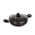 Kiam Non Stick Induction Karai With Glass Lid 30-Cm Germany Quality Cookware.
