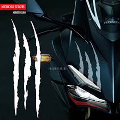 Monster sticker for bike