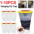 1-10pcs Hanging Fly Catcher Trap Insect Bug Killer Flies Catching Bag for Outdoor Farm Fly Trap Control Garden Flycatcher. 