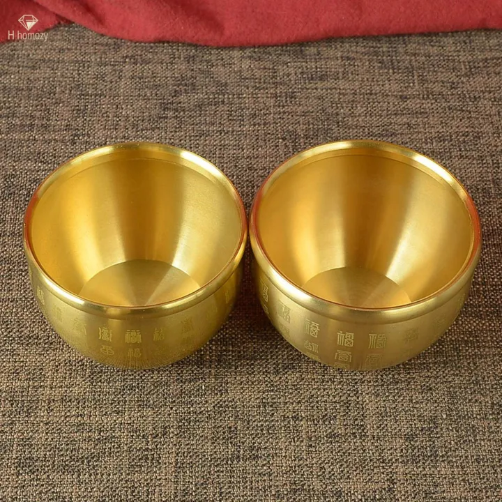 2x%20Brass%20Feng%20Shui%20Bowl%20Wealth%20Chinese%20Traditional%20Lucky%20Cornucopia%20Statue%20Sculpture%20Lucky%20Figurine%20Folk%20Treasure%20Bowl%20for%20-%20Image%204