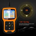Ancel AD410 OBD2 Scanner Automotive Car Diagnostic Tool ODB2 Code Reader Erase Error Codes Multi Languages Engine OBD 2 Scanner. 