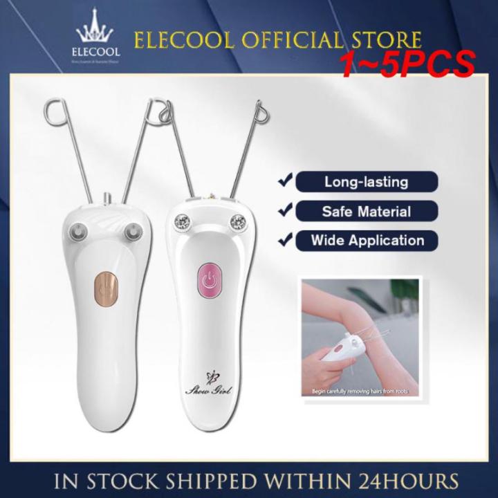 Arms, Legs, Female Neck, Lip Shaver Trimmer, Body Hair Removal US Mini Electric Face 1~5PCSB Cotton Thread Epilator Device, Suitable for Part, Chin, Hand