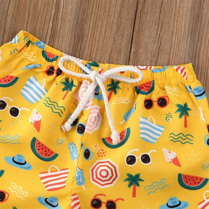 2020%200-4T%20Toddler%20Baby%20Boy%20Girl%20Kids%20Shorts%20Bottoms%20Summer%20New%20Cartoon%20Pineapple%20Print%20Swimming%20Panties%20Beach%20Holiday%20Shorts%20-%20Image%206