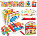 Baby Toy Soft 3D Cloth Book First Book Montessori Infant Early color Cognitive Educational Toys Learning Basic Life Skills Toys SnowWhite. 