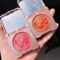 CDE Highlighter Blush Peach Pallete 2 ColorsFace Blush Mineral Pigment Palette Shining Blusher Facial Shadow Cosmestics Powder.