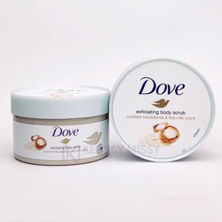 Dove Exfoliating Body Scrub Crushed & Rice Milk Scent 225ml