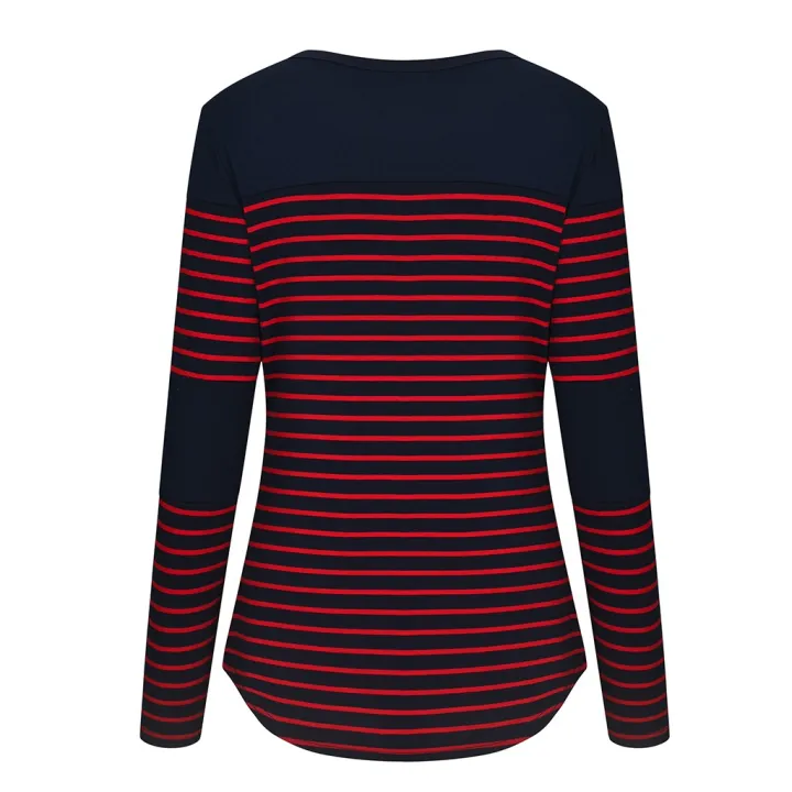 Pregnancy%20Maternity%20Clothes%20Women%20Maternity%20Casual%20Striped%20Nursing%20Tops%20T-shirt%20Breastfeeding%20Tops%20Pregnant%20Women%20-%20Image%205
