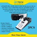 2PCS_Door Stop Alarm 120dB Ultra Loud Wedge Door Stopper Wireless Alert Security System Door Stop Safety Tool Low Battery Indicator Easy Access On. 