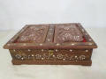 Wooden "Quran Box" Brass Metal Design. 