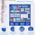 Circle Learning Center Pocket Chart for Daily Math Activities Classroom. 
