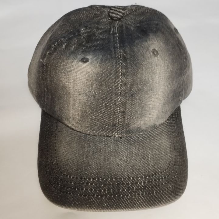 Light Black Denim Wash Cap/ Hat Premium
