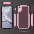lthmy for iPhone XR Phone Case Heavy Duty Hybrid 2 in 1 Hard PC Soft TPU Shockproof Case.