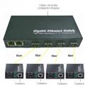 Computer Connector Gigabit Ethernet MediaConverter 4 SFP 2 RJ45 and 1 SFP 1 RJ45 10/100/1000M.