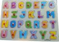 Wooden Alphabet Educational Puzzle for Kids ABCD Learning - Multicolor. 