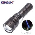High Power Flashlight Spotlight Long-range Wick LED Torch Outdoor Strong Light With Red Blue Flashing Warning COB Side Lights.