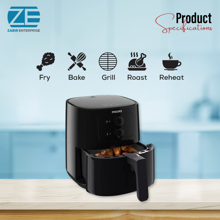 High-Performance%20-%20Philips%20HD9200/91%20with%20rapid%20air%20technology%20required%20Airfryr%20(4.1%20liter)%20-%20Sleek%20Usage%20-%20Image%204