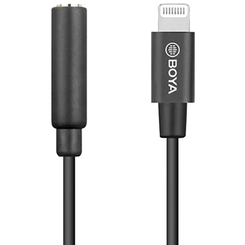 BOYA%20BY-K3%203.5mm%20TRRS%20Female%20to%20Lightning%20Adapter%20Cable%20(2.4")%20-%20Image%205