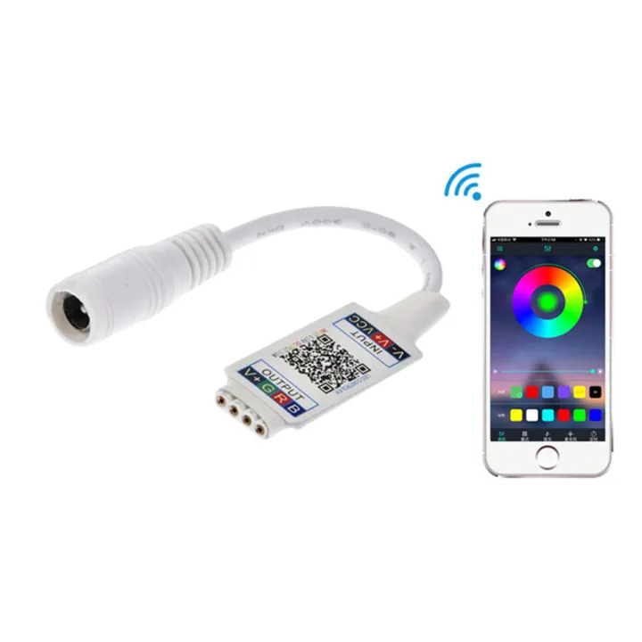 Mini RGB Bluetooth Controller Music Bluetooth LED Controller Light ...