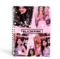 BLACKPINK Kpop Spiral Bounded Rulled Notebook Diary A5 Size (Multicolor). 