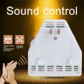 QI Light Switch Clapper Sound Activated Clap On/off Wall Socket Outlet Adapter Smart Home Accessories. 
