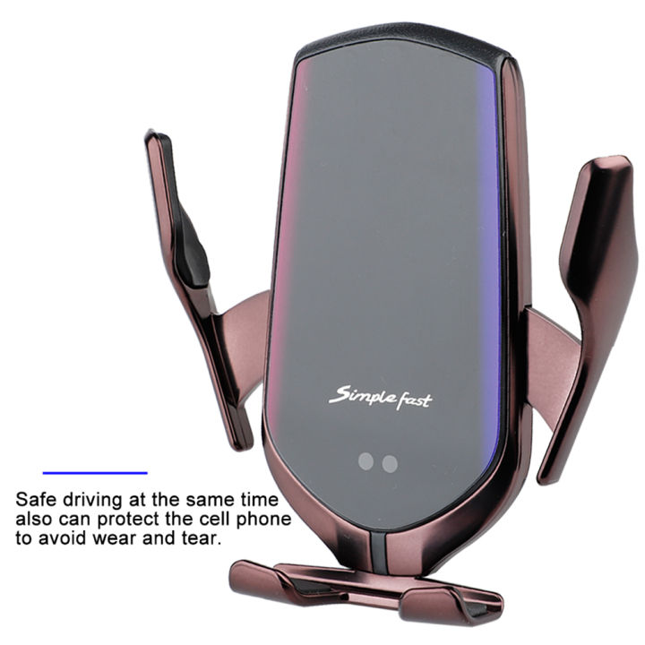 3 In 1 Fast Qi Magnetic 10W R2 Automatic Clamping Phone Holder Smart Sensor Cellphone Wireless Car Charger