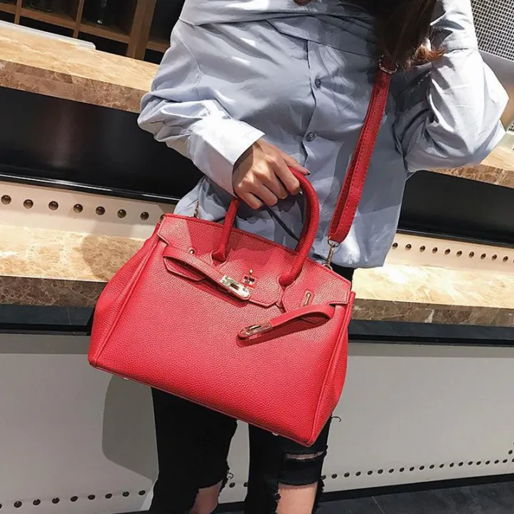 Big%20Bag2023New%20Women's%20Bag%20Large%20Capacity%20Handbag%20Shoulder%20Crossbody%20Bridal%20Wedding%20Bag%20Litchi%20Pattern%20Birkin%20Bag%20-%20Image%209