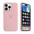 For Iphone 14 / Iphone 14 Plus / Iphone 14 Pro / Iphone 14 Pro Max Luxury Silicone Protect Back Cover Soft Case - Camera (Pink Colour). 