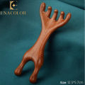 Enacolor Sandalwood Head Nose Bridge Massager Face Nose Wing Elevator Wood Comb Dredge Meridians and Points Lift Massage.