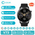 [2024 New] COLMI V73 Smartwatch AMOLED Display Bluetooth Calls Health Fitness Tracking Smart Watch for Men Women. 